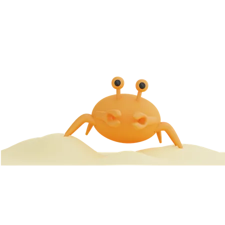 Crab  3D Illustration