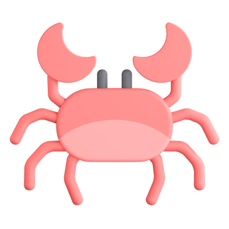 Crab 3D Illustration