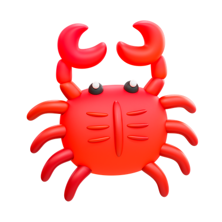 Crab 3D Illustration