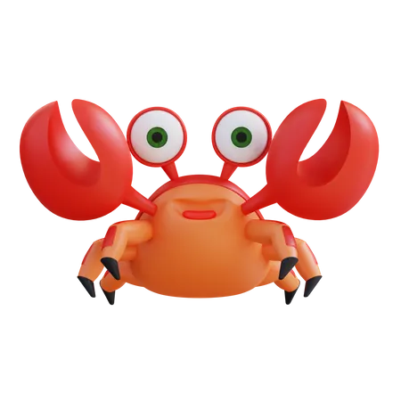 3 D Illustration Crab 3D Icon