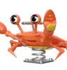 Crab spring rider
