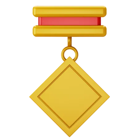 Distintivo de Ouro  3D Icon