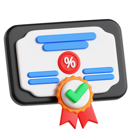Crachá de auditor certificado  3D Icon