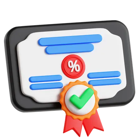 Crachá de auditor certificado  3D Icon