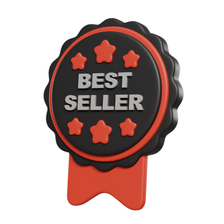 Distintivo de best-seller  3D Icon