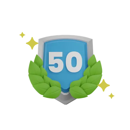 Emblema de conquista de nível 50  3D Icon