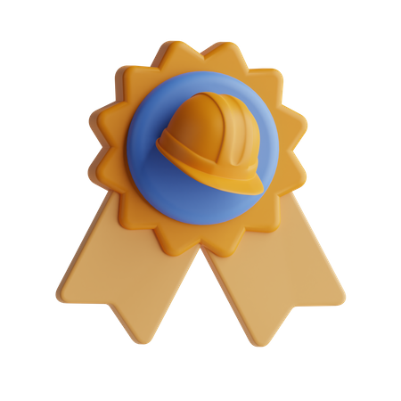 Distintivo de Construção  3D Icon