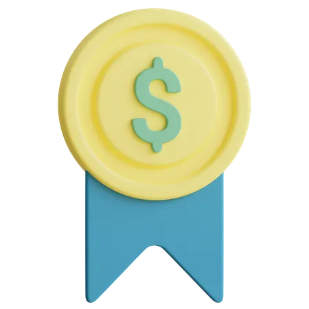 Distintivo de dinheiro  3D Icon