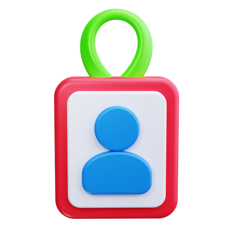 Crachá de Funcionário  3D Icon