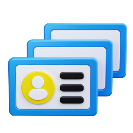 Crachá de Funcionário  3D Icon