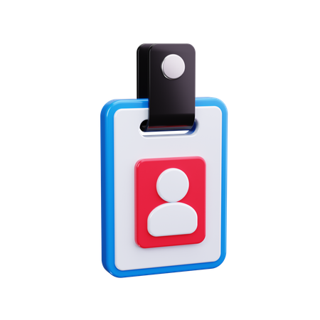 Crachá de identificação  3D Icon