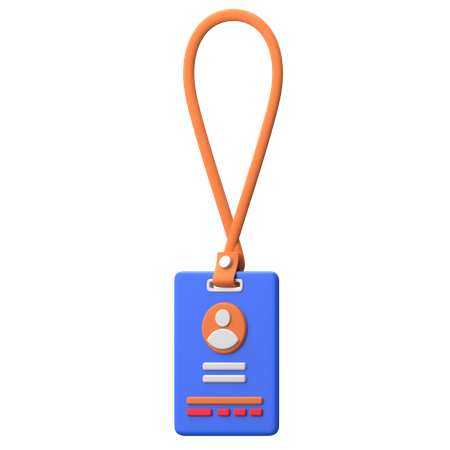 Crachá de identificação  3D Icon