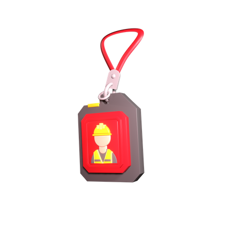 Crachá de identificação do trabalhador  3D Icon