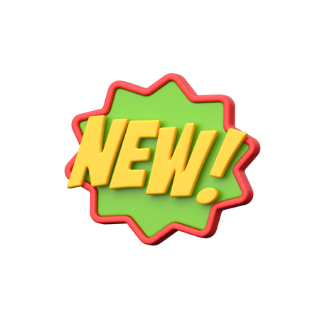Crachá de notificação para novos compradores ou vendedores.  3D Icon