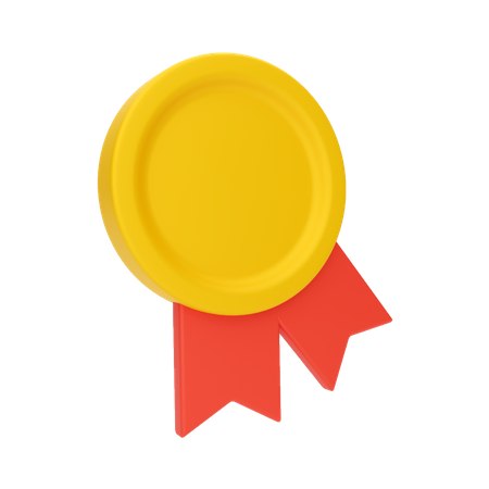 Emblema de recompensa  3D Illustration