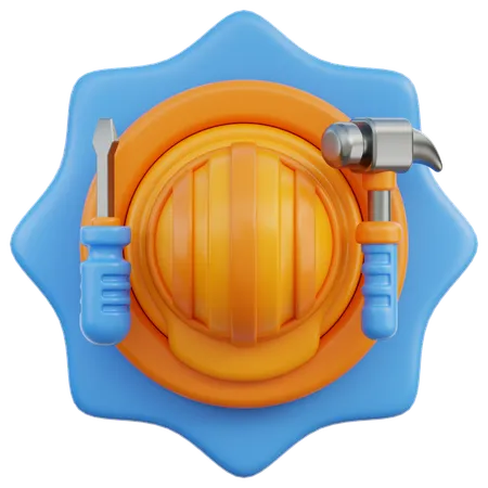 Crachá de trabalhador  3D Icon