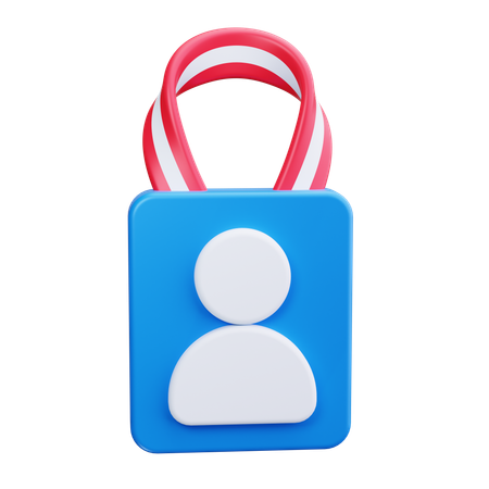 Crachá de usuário  3D Icon