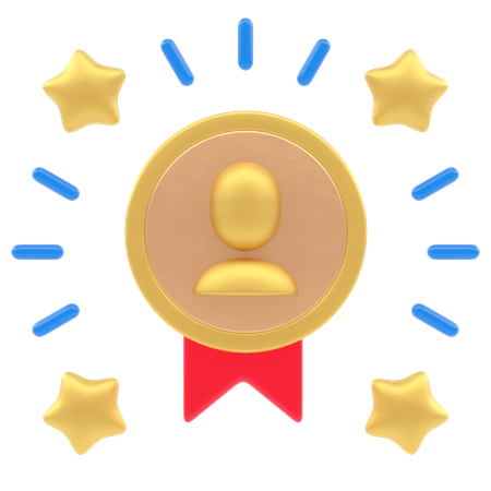 Crachá de usuário  3D Icon