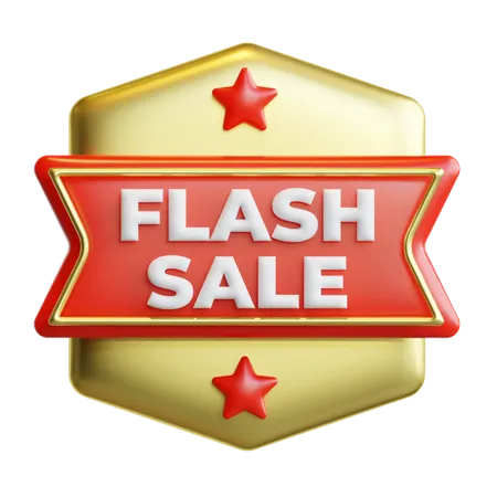 Emblema de venda flash  3D Icon