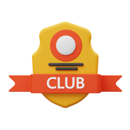 Emblema do clube  3D Illustration