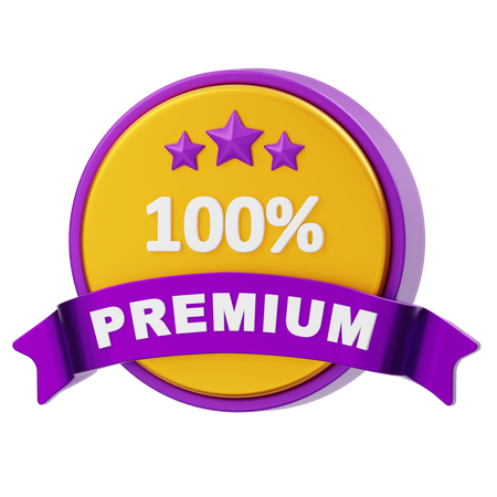 Selo premium  3D Icon