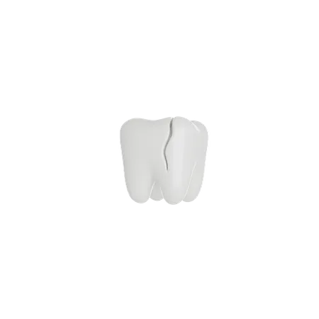 Dente quebrado  3D Icon