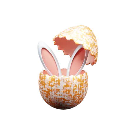 Crack Egg  3D Icon