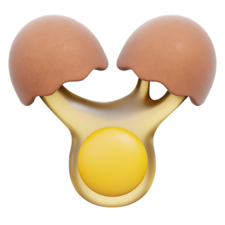 달걀 깨기  3D Icon
