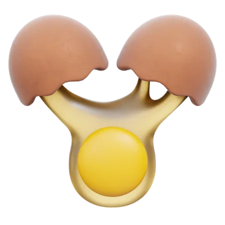 Crack Egg  3D Icon