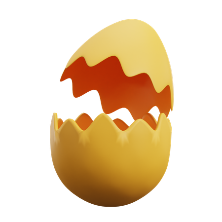 Crack Egg  3D Icon