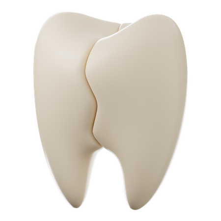 Crack Tooth  3D Icon