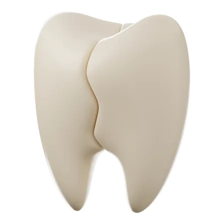 Crack Tooth  3D Icon