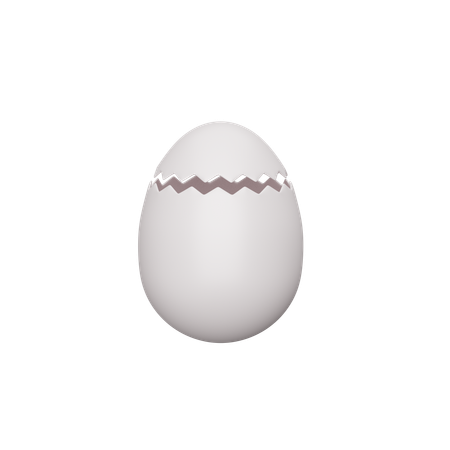 Cracked Egg  3D Icon