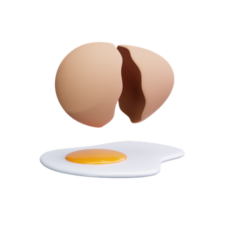 Cracked Egg  3D Icon