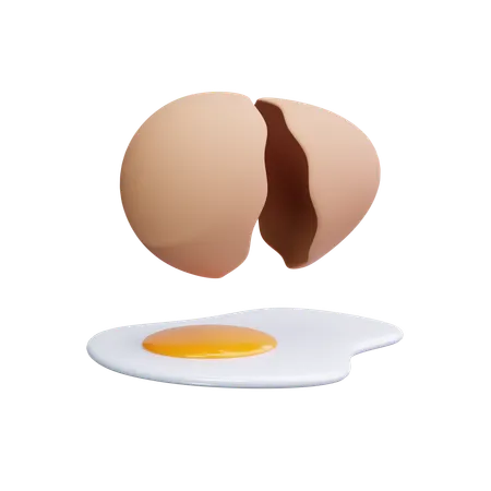 Cracked Egg  3D Icon
