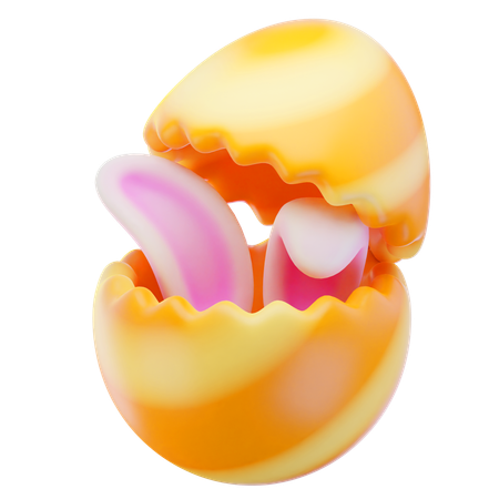 Cracked Egg  3D Icon