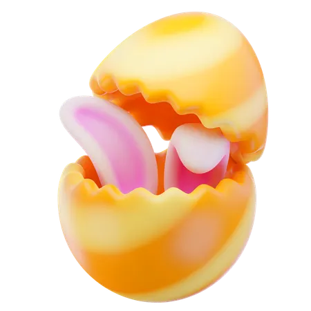 Cracked Egg  3D Icon