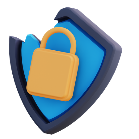 Cracked Security  3D Icon
