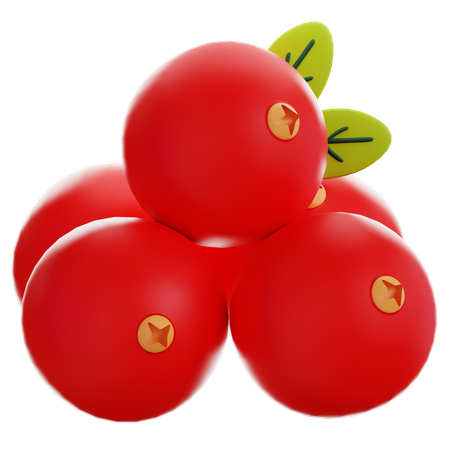 Cranberry  3D Icon