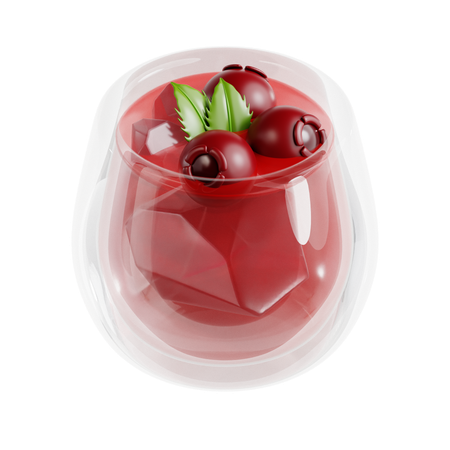 Spritzer de cranberry  3D Icon