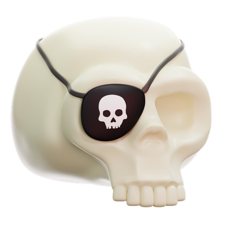 Crâne de pirate  3D Icon