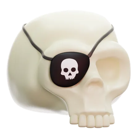 Crâne de pirate  3D Icon