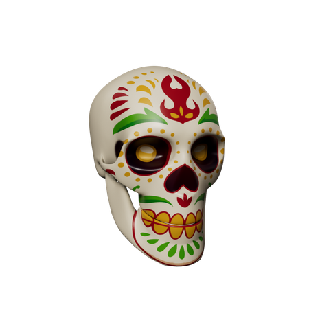 Crâne décoratif  3D Icon
