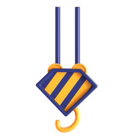 Crane Hook  3D Icon