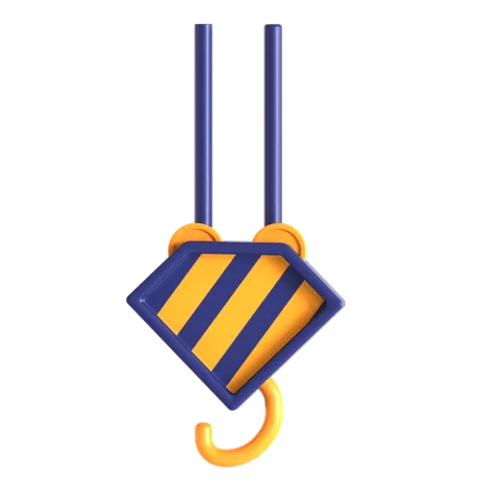 Crane Hook  3D Icon