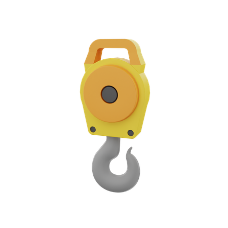 Crane Hook  3D Icon