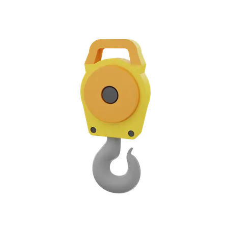 Crane Hook  3D Icon