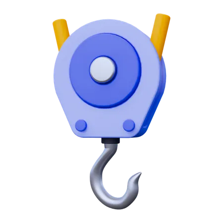 Crane Hook  3D Icon