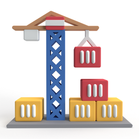Crane Lift  3D Icon