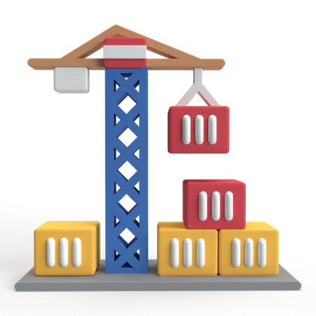 Crane Lift  3D Icon